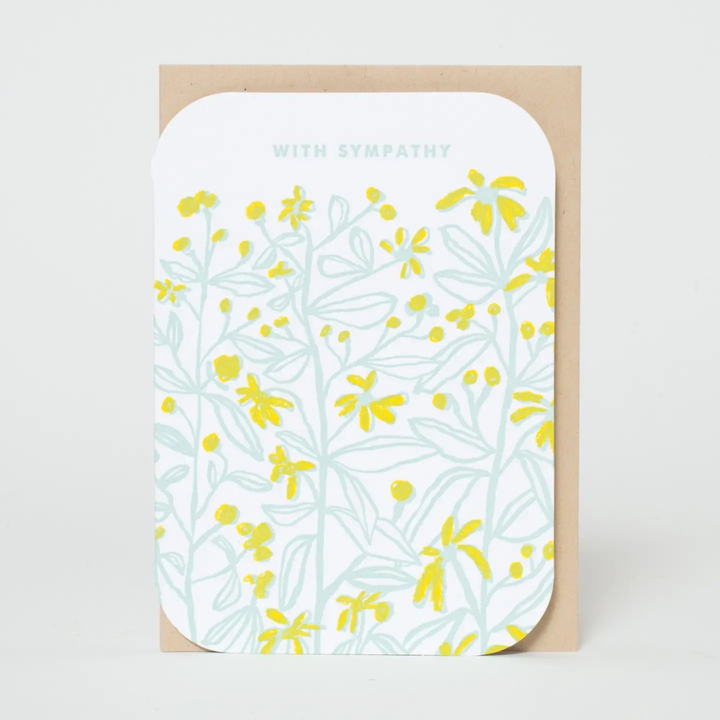 Viney Floral With Sympathy Card
