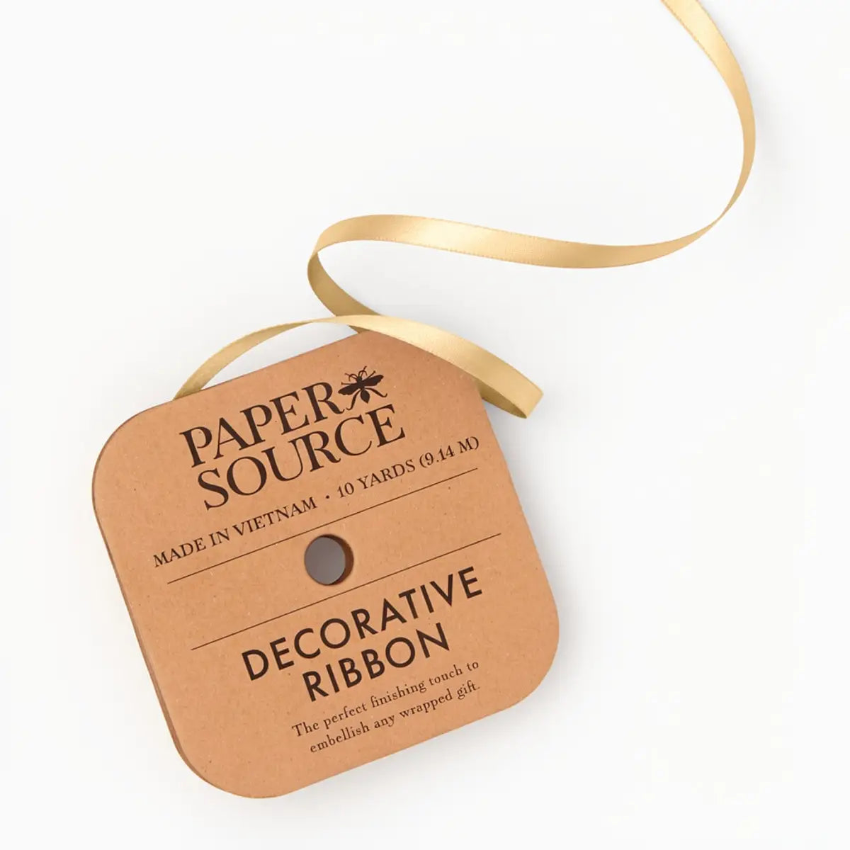 Gold Satin Ribbon - 1/4 inch