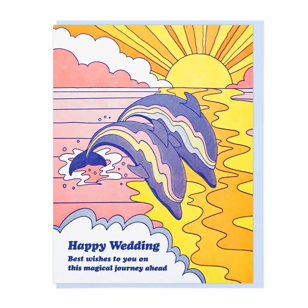 Dolphin Wedding Card