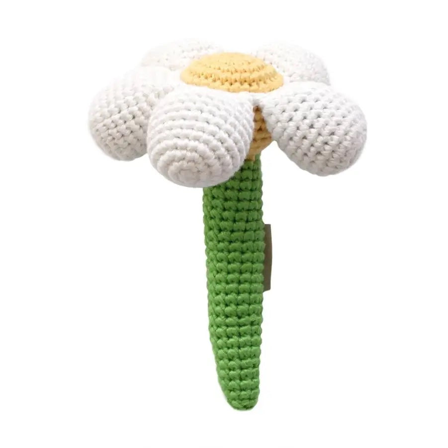 Flower Crocheted Teething Rattle
