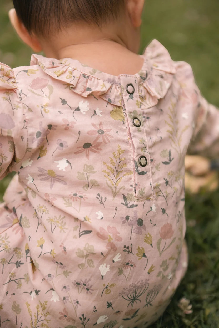 Wildflower Woven Flutter Neck One - Piece