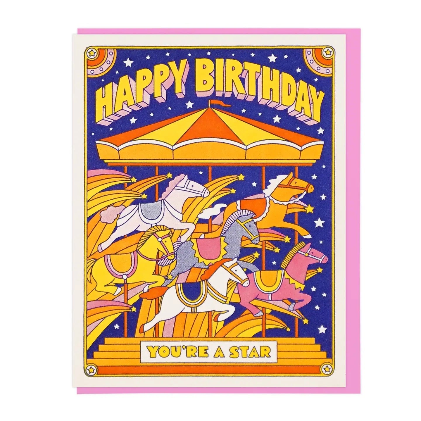 Carousel Birthday Card - Ali's Wagon