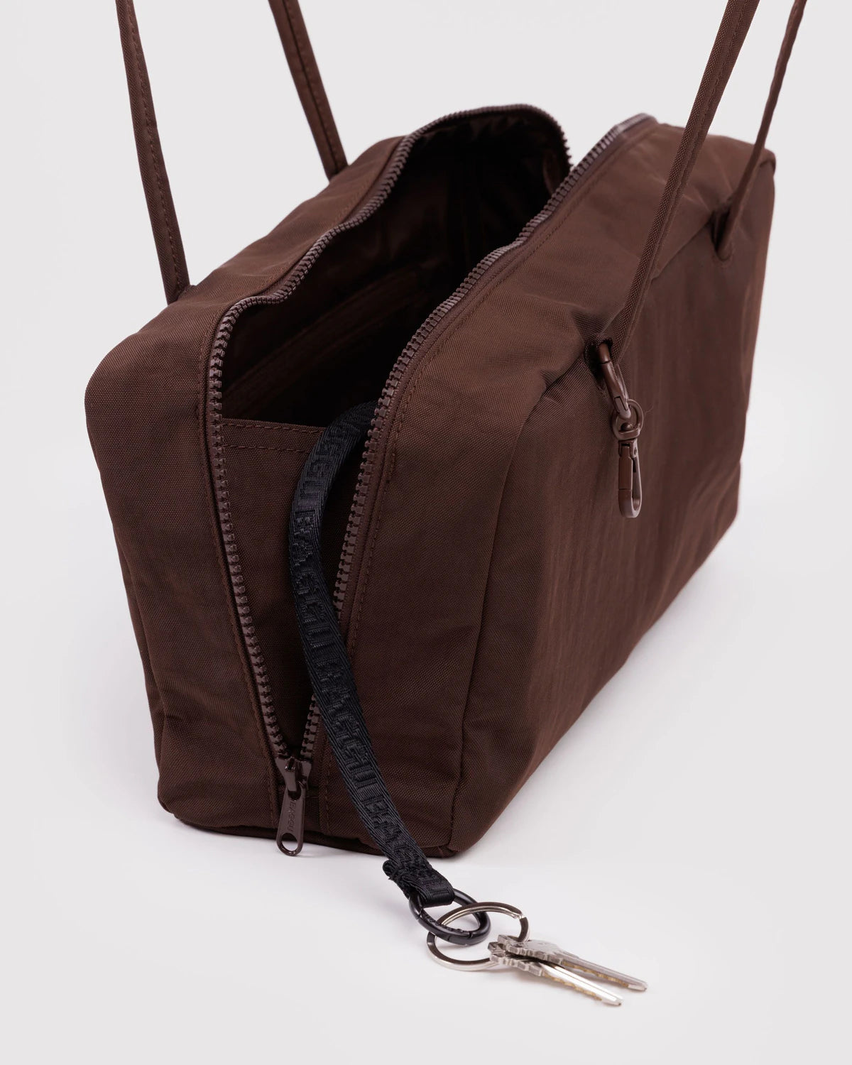 Coffee Nylon Bowler Baggu - Ali's Wagon