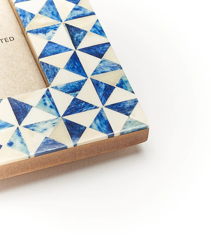 Varuna Cobalt & White Picture Frame