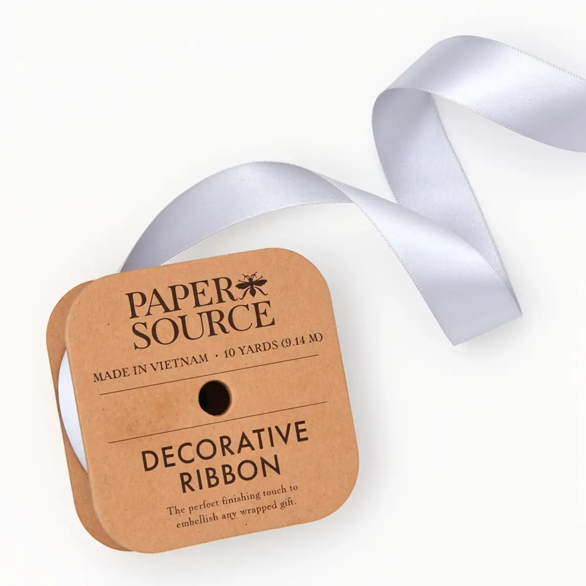 Silver Satin Ribbon - 1 inch