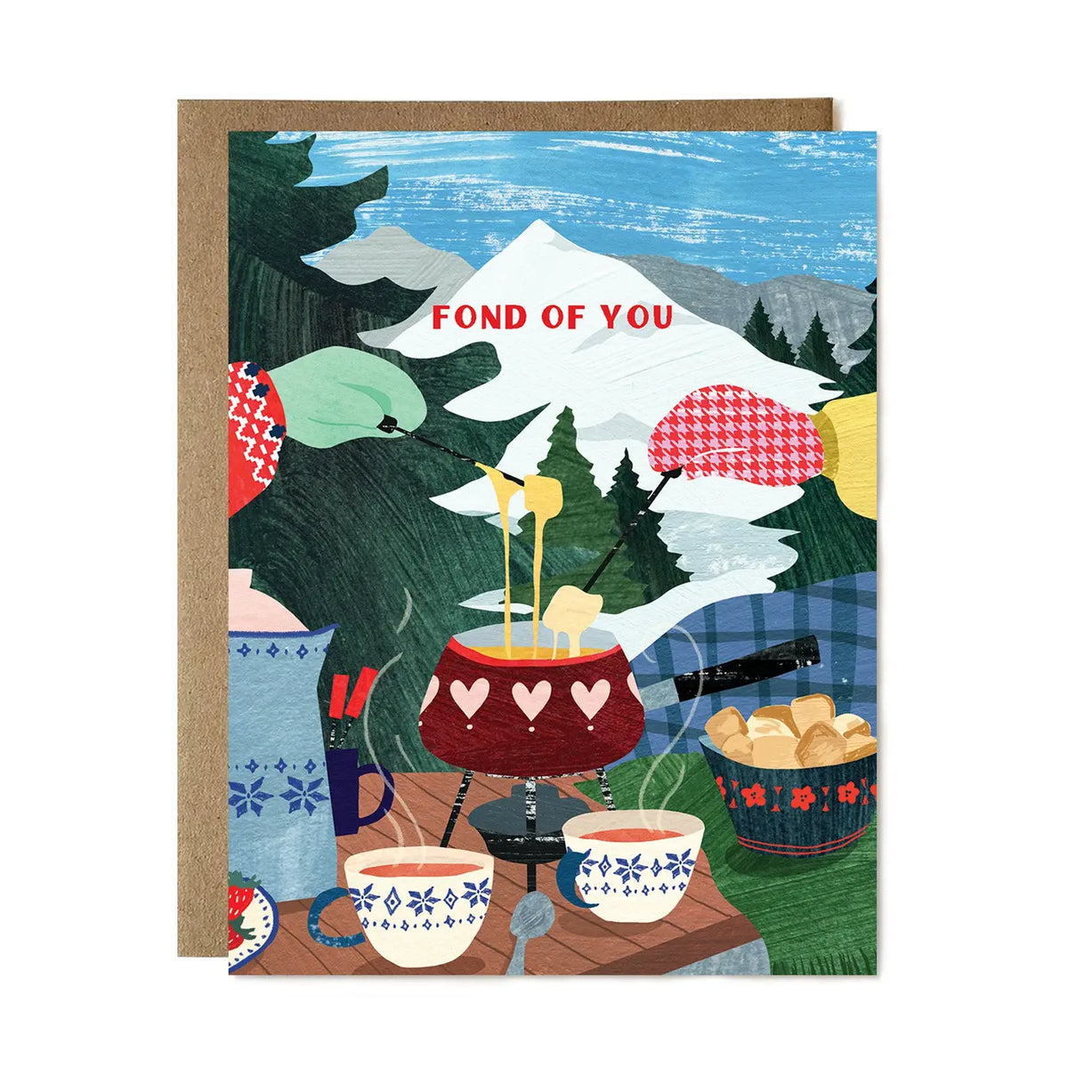 Fond of You Greeting Card