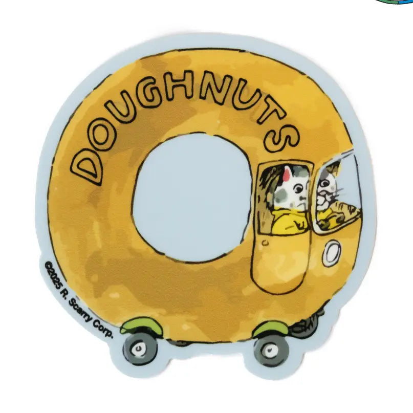 Richard Scarry Donut Car Sticker
