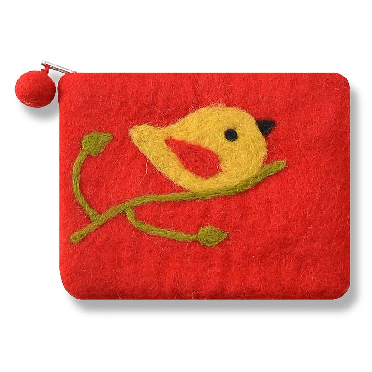 Small Felted Bird Pouch
