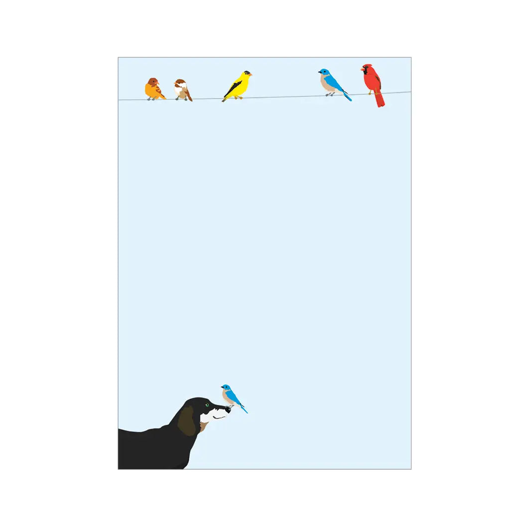 Dachshund Birds On A Wire Notepad