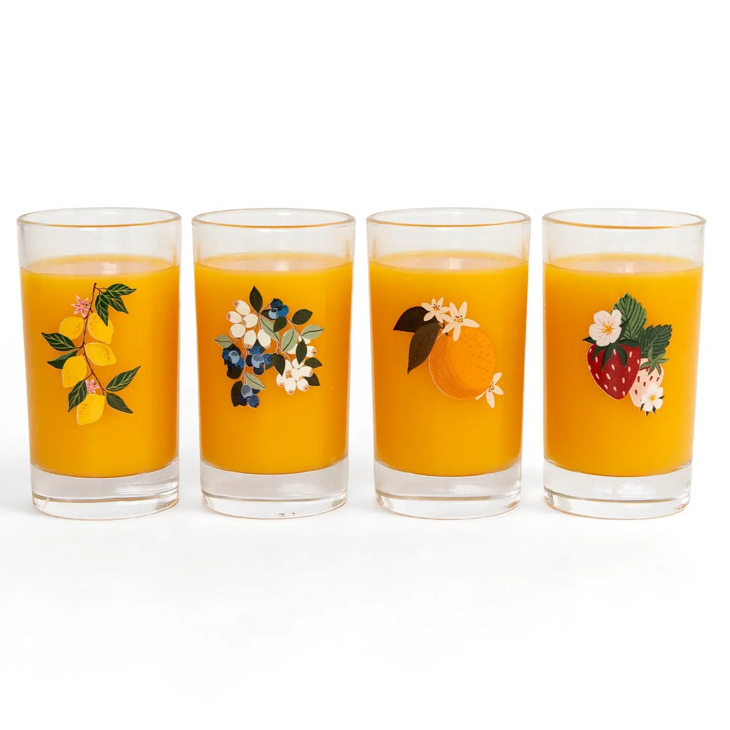 Berry and Citrus Juice Glasses
