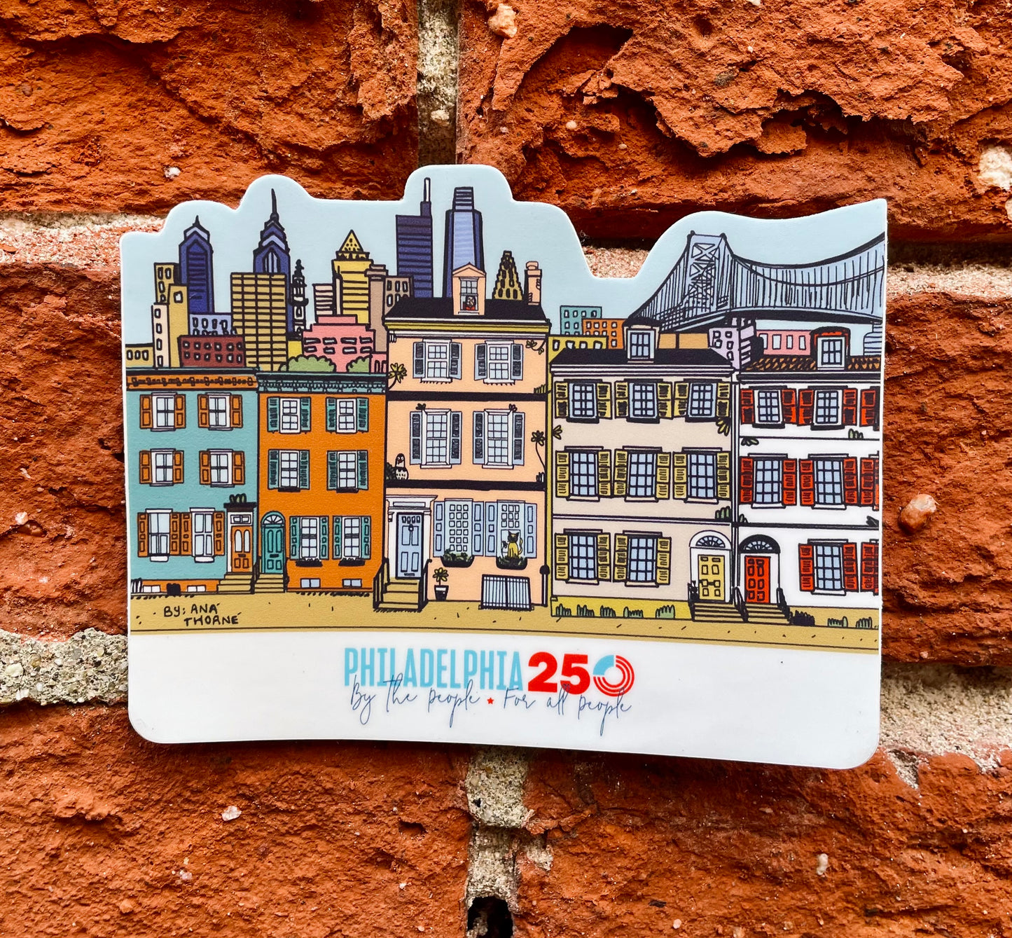 Philadelphia 250 Rowhome Sticker