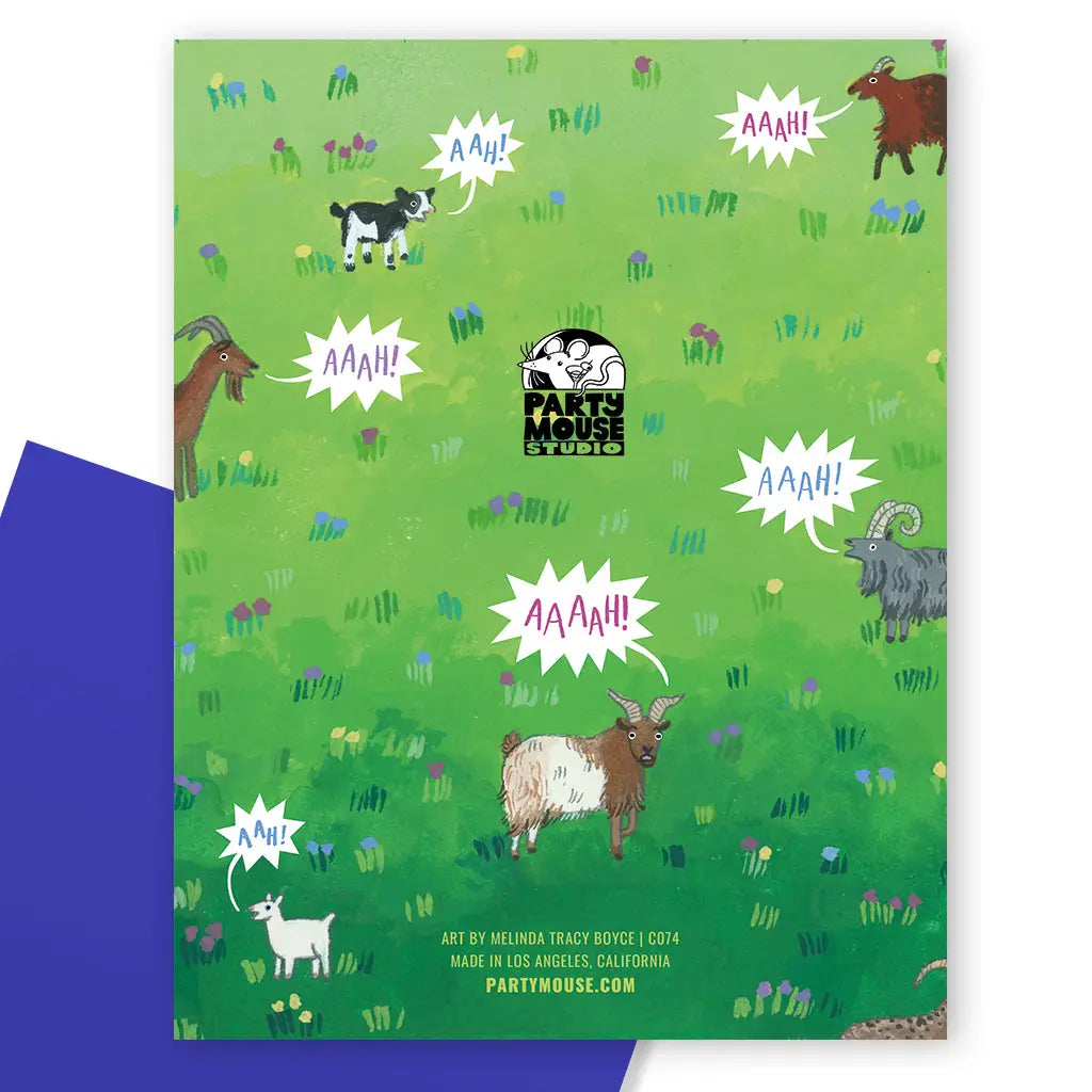 Yelling Goats Birthday Card