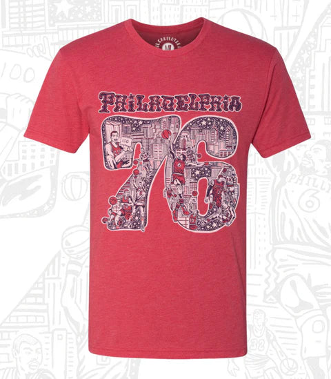 76ers Red Tee