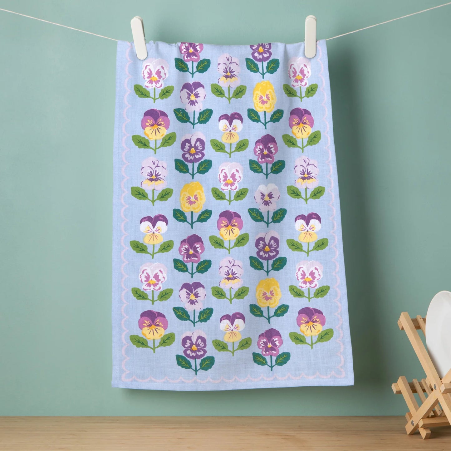 Pansy Dishtowel - Ali's Wagon