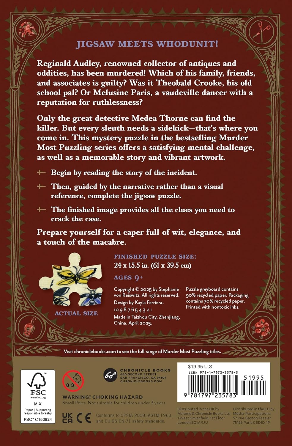 Murder Most Puzzling Death of a Collector 500 Piece Puzzle