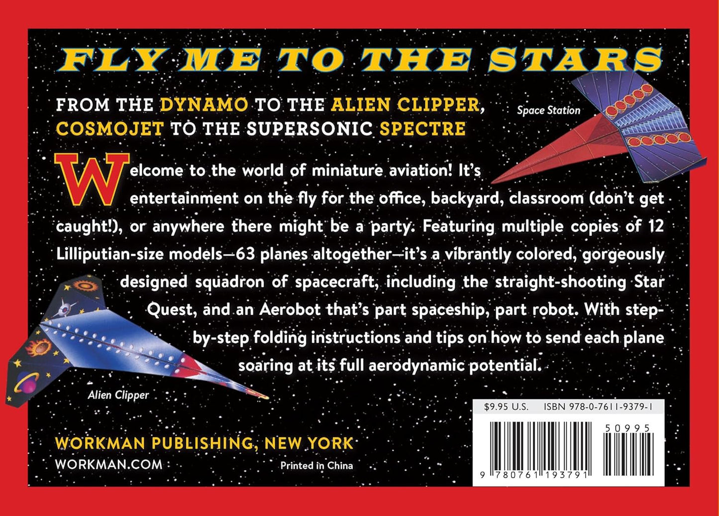 Space Flyers Paper Airplane Book
