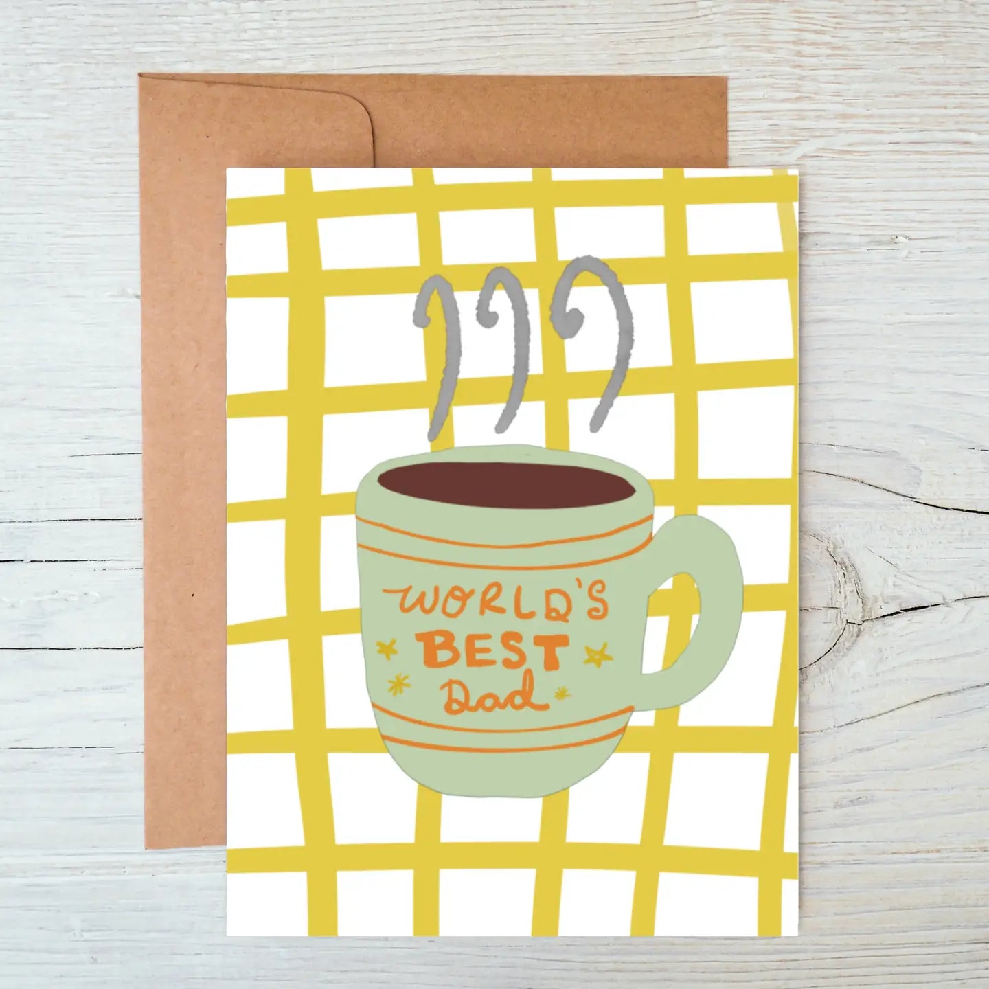 World's Best Dad Mug Father's Day Card