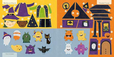Color with Stickers: Halloween