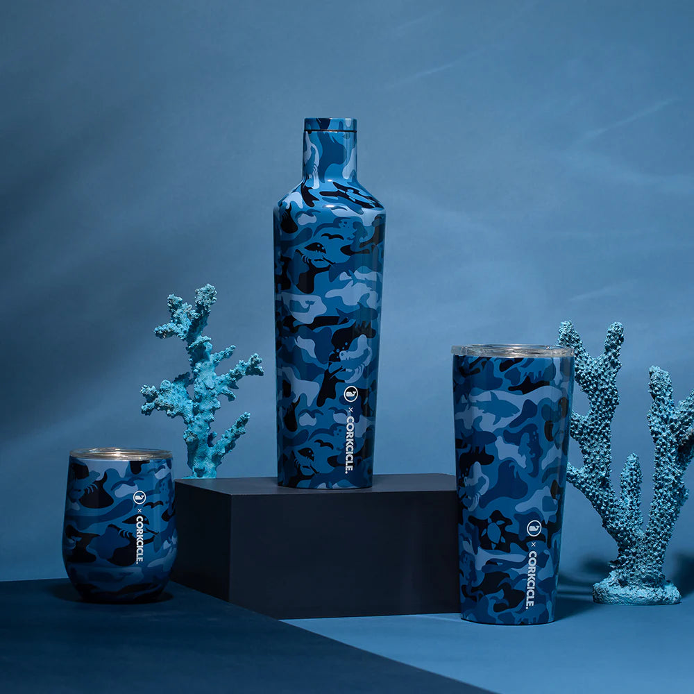 Blue Camo Vineyard Vines x Corkcicle Tumbler