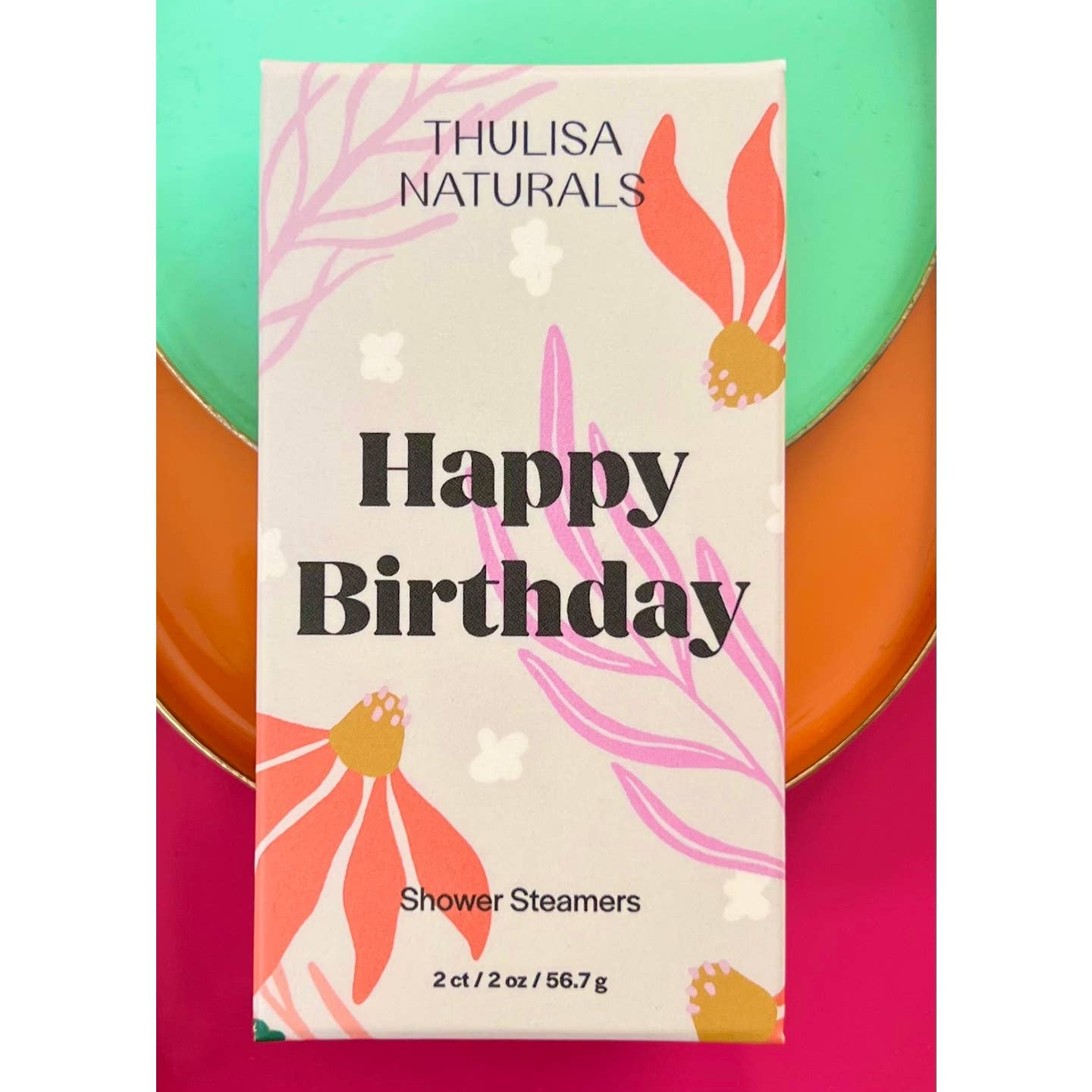 Happy Birthday Lavender Geranium Shower Steamer Set of 2