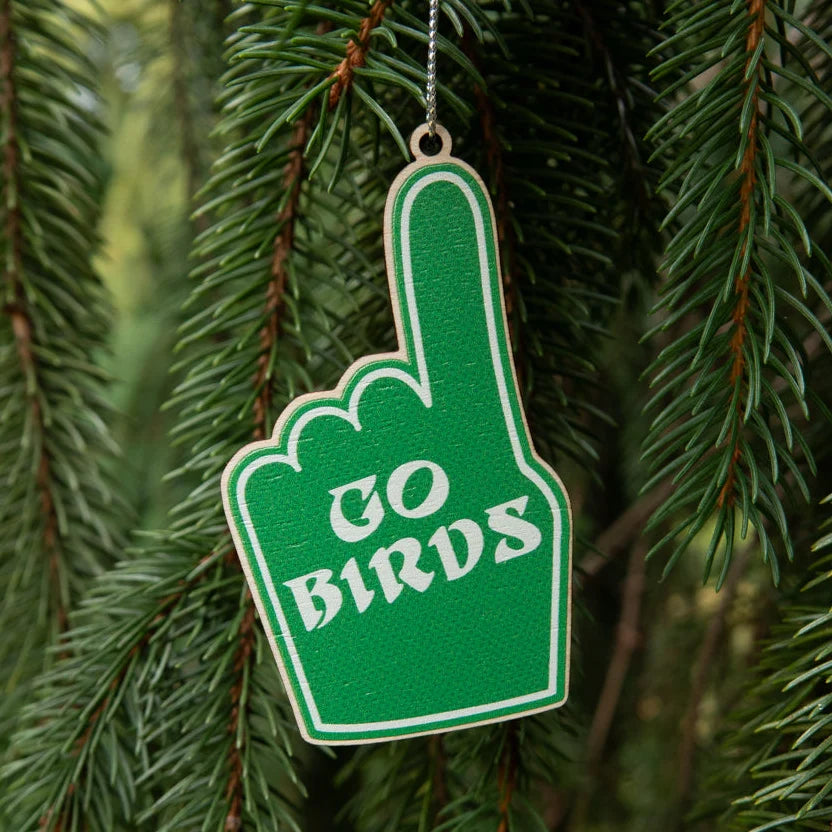 Go Birds Foam Finger Ornament