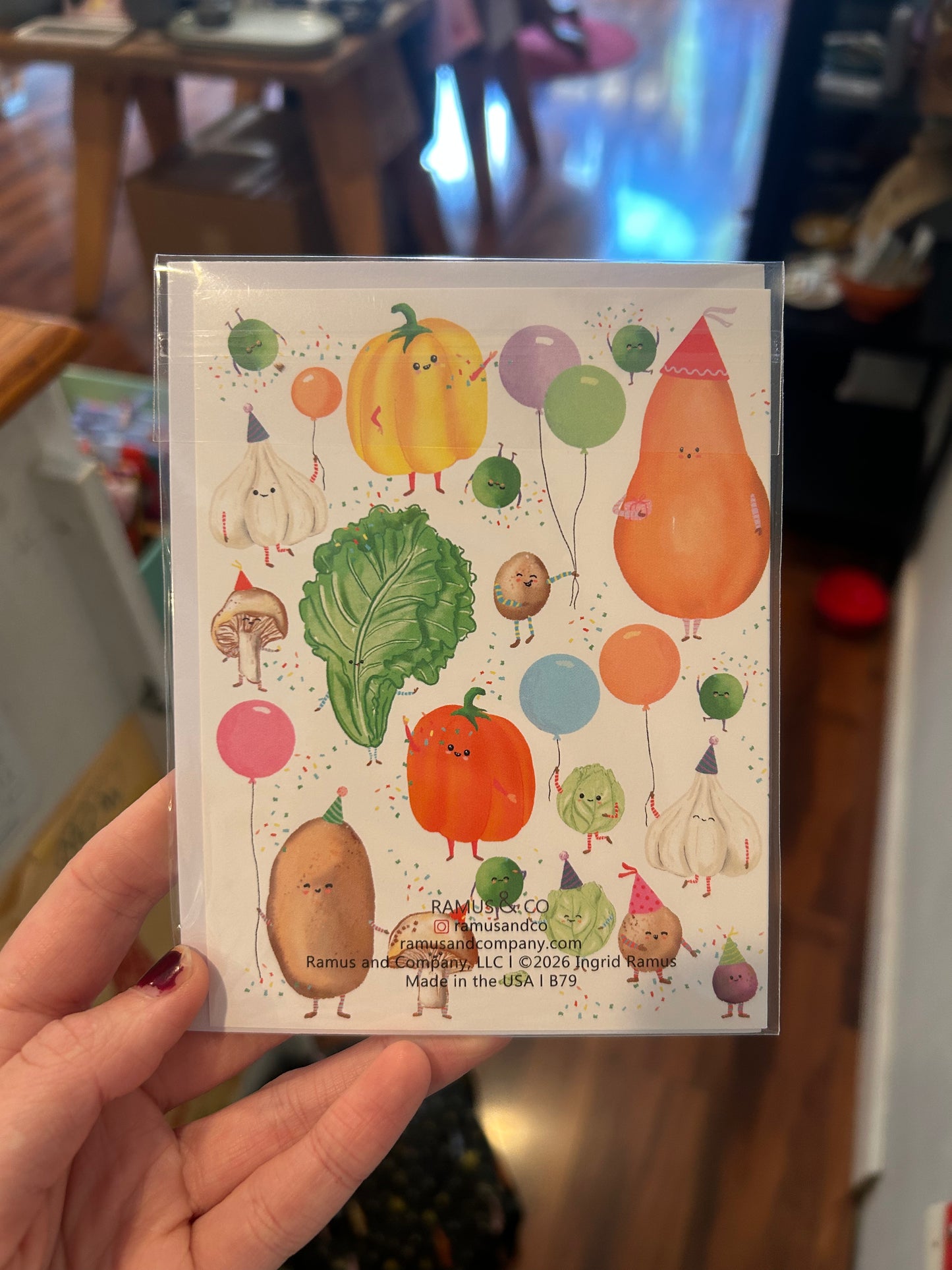 Veggie Party Greeting Card