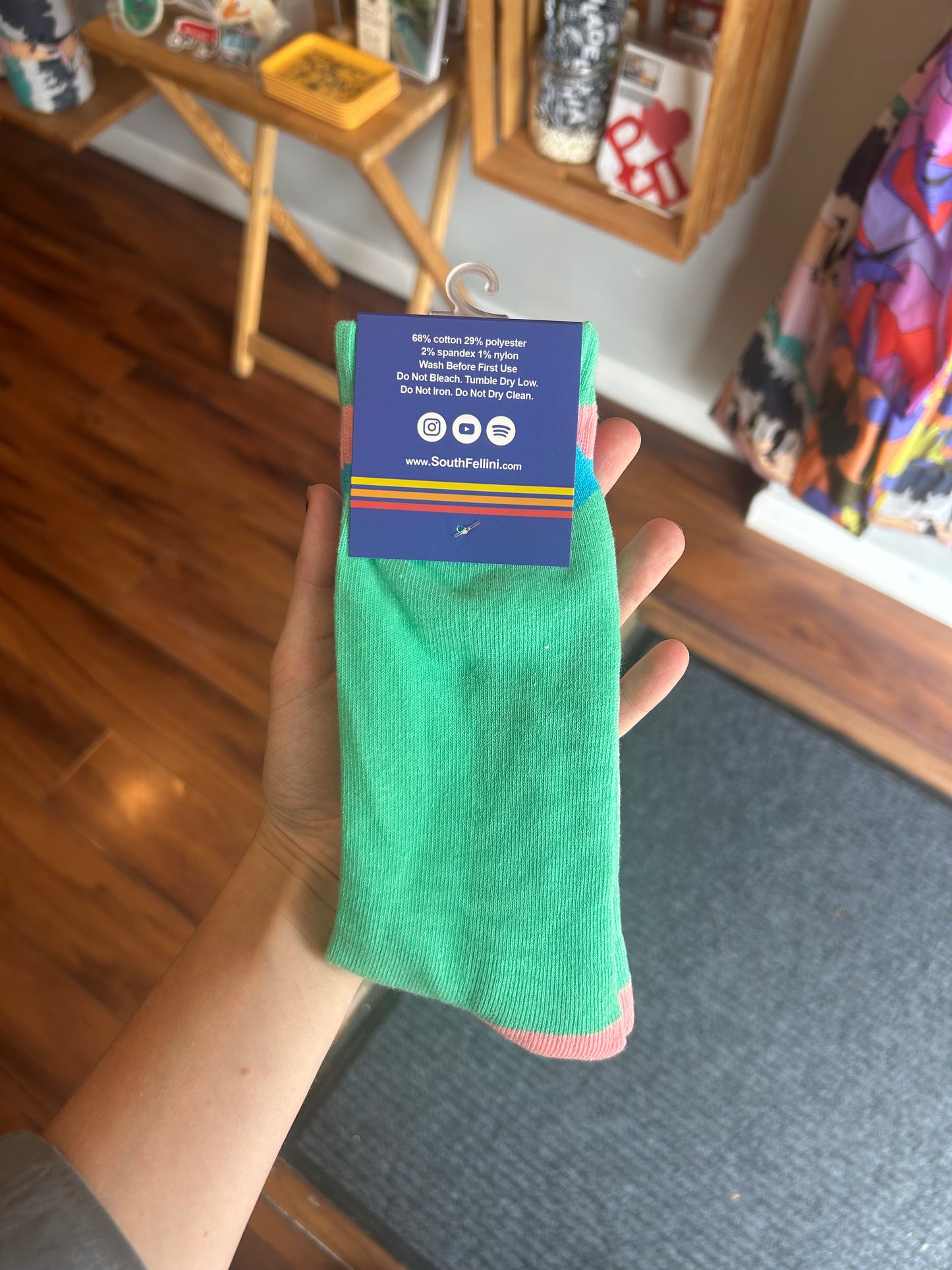 Philadelphia Sunrise Socks - Cotton Candy
