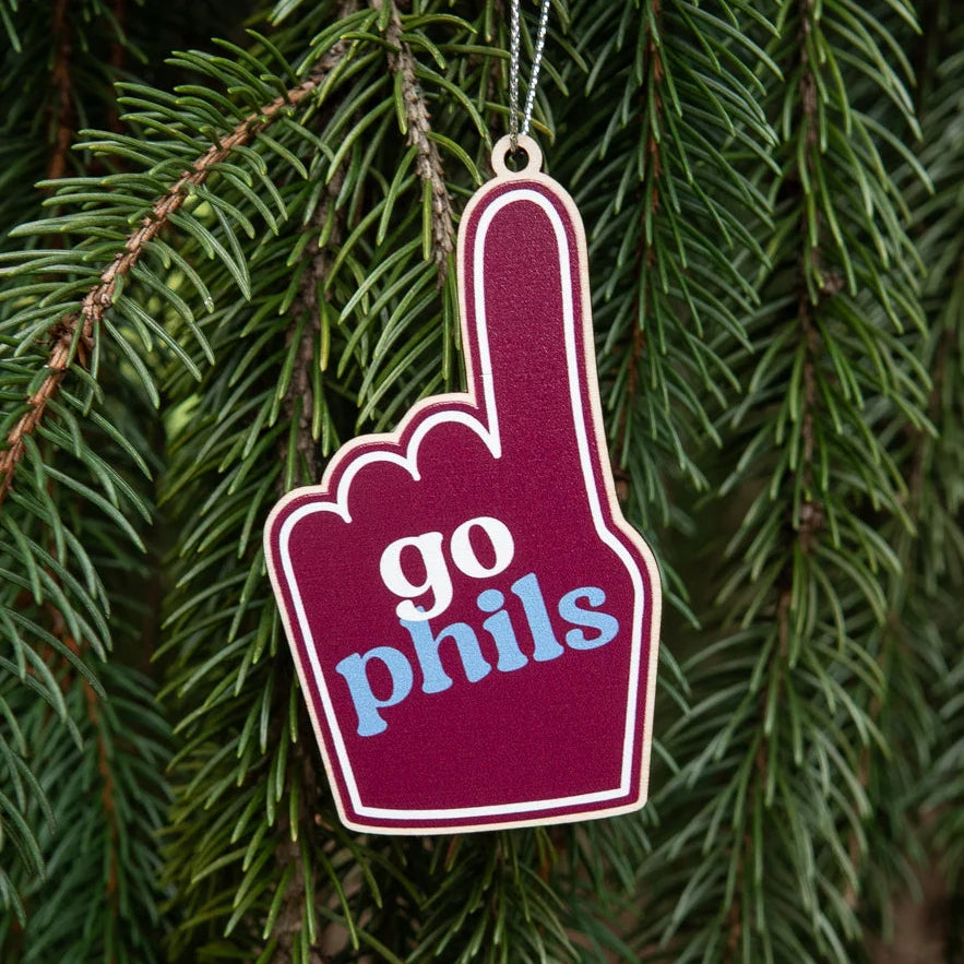 Phillies Foam Finger Ornament