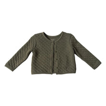 Load image into Gallery viewer, Olive Cozy Quilted Snap Front Jacket