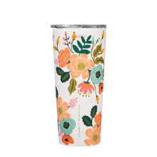 Load image into Gallery viewer, Cream Lively Floral Rifle Paper Corkcicle Tumbler