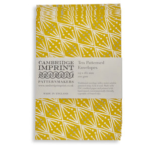 Selvedge Mustard Envelope Set