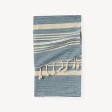 Load image into Gallery viewer, Prussian Blue Hasir Turkish Towel