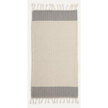 Load image into Gallery viewer, Slate Lined Diamond Turkish Hand Towel