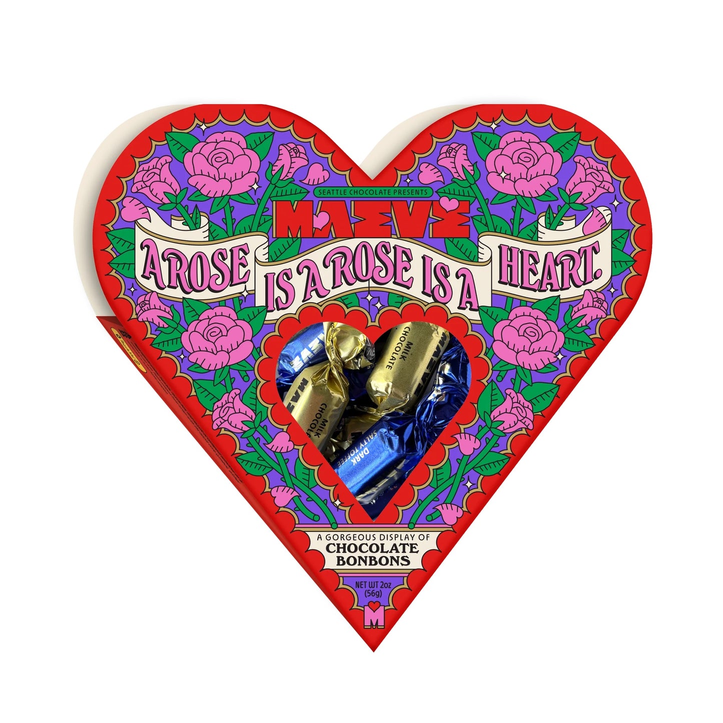 Valentine's A Rose Is A Heart Bonbon Box - Ali's Wagon