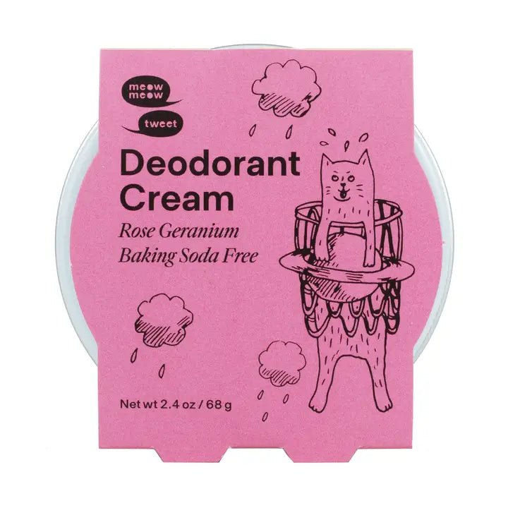 Rose Geranium Deodorant Baking Soda Free