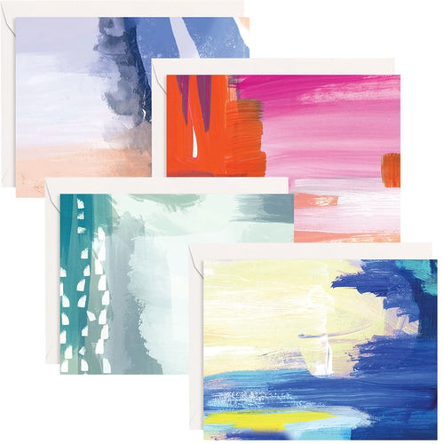 Abstract Blank Boxed Notecards