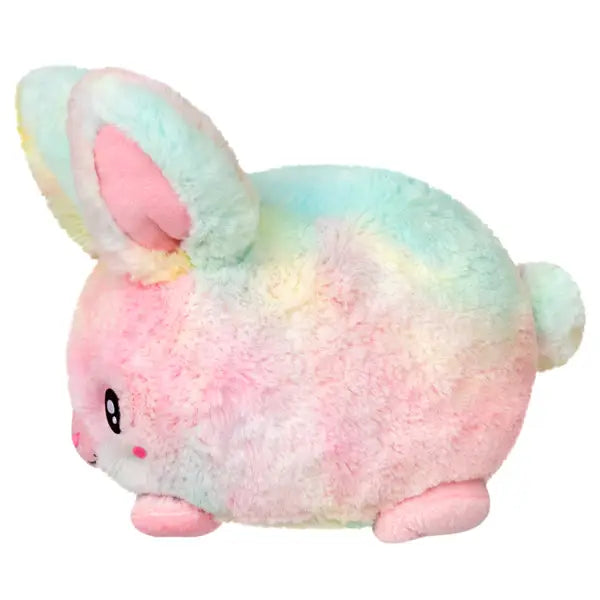 Pastel Tie Dye Fluffy Bunny Snacker Squishable