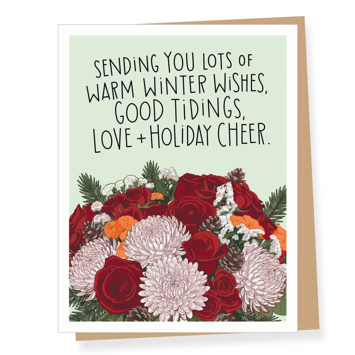 Floral Cheer Holiday Card