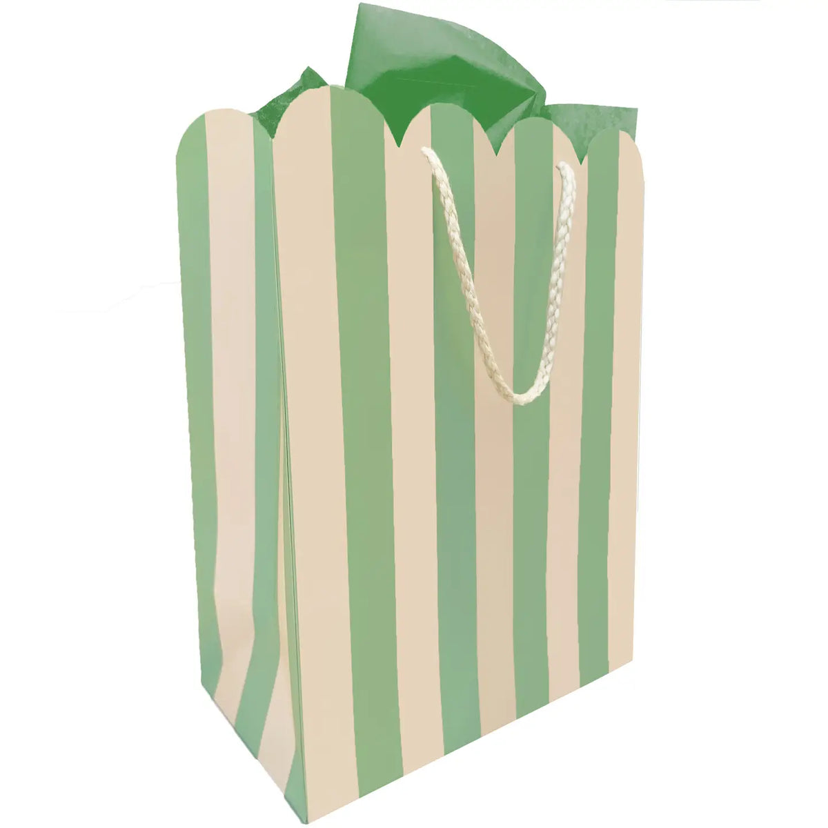 Mint Scallop Gift Bag