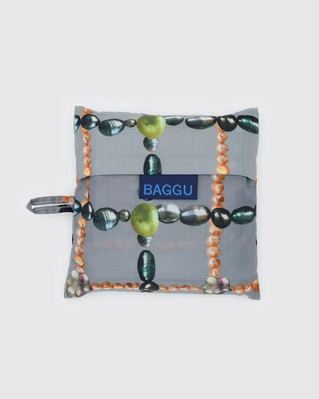 Beaded Plaid Baggu Reusable Bag