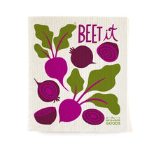 Load image into Gallery viewer, Beet it Beets Swedish Dish Cloth