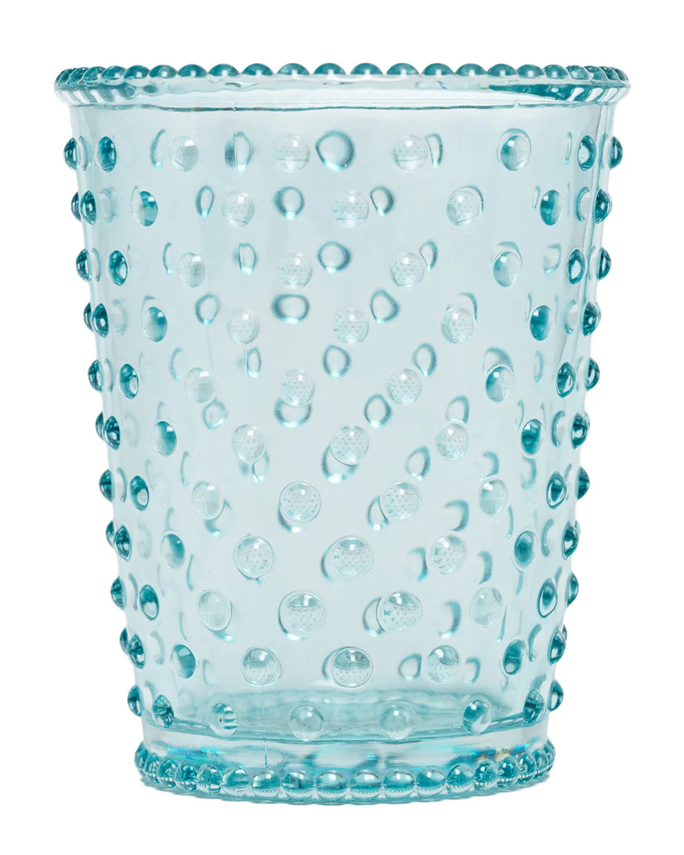 No. 34 - Blue Agave Hobnail Glass