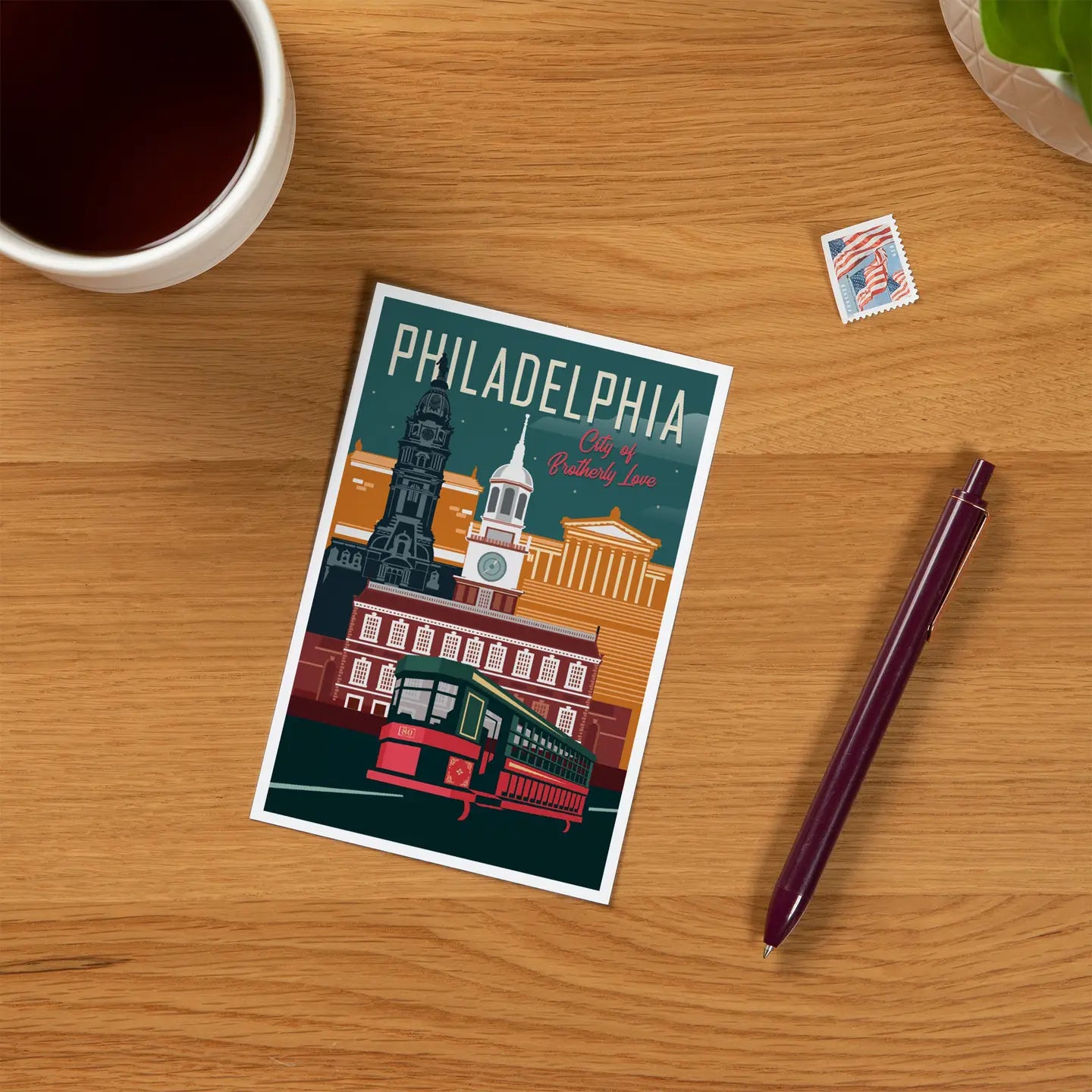 Brotherly Love Postcard