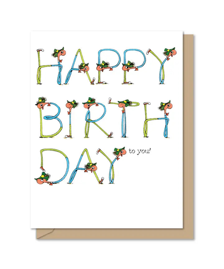 Lowly Birthday Greeting Card