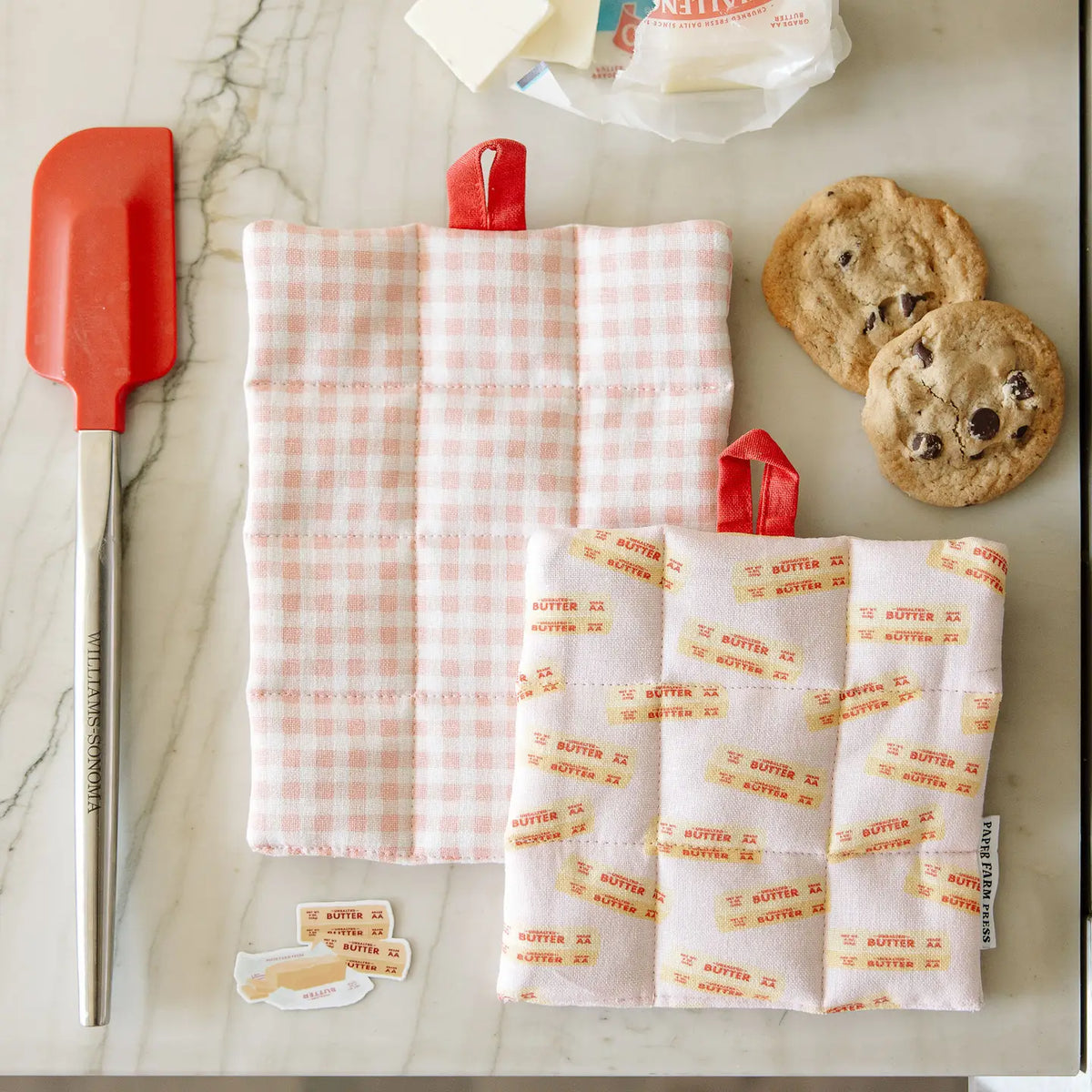 Butter Potholder Set