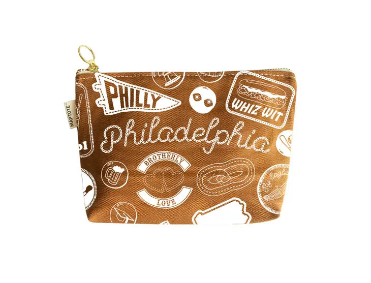 Philly Pins & Patches Zip Pouch - Ali's Wagon