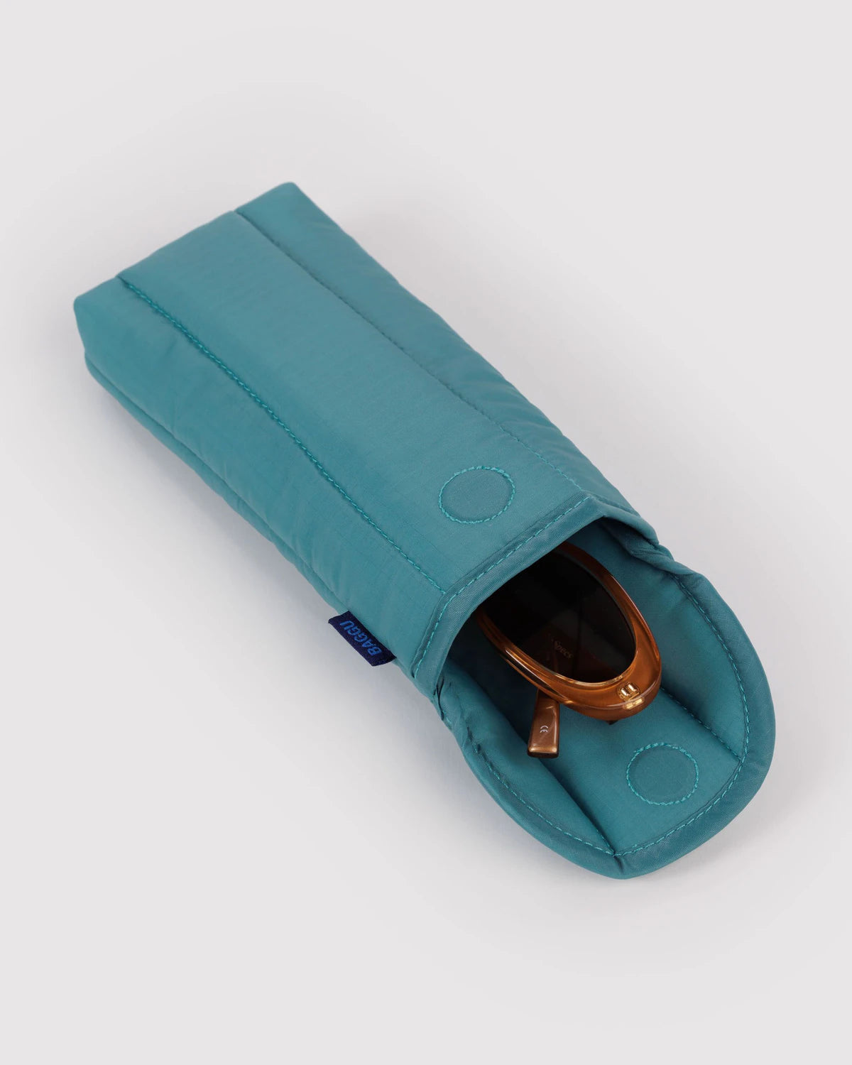 Peacock Baggu Puffy Glasses Sleeve