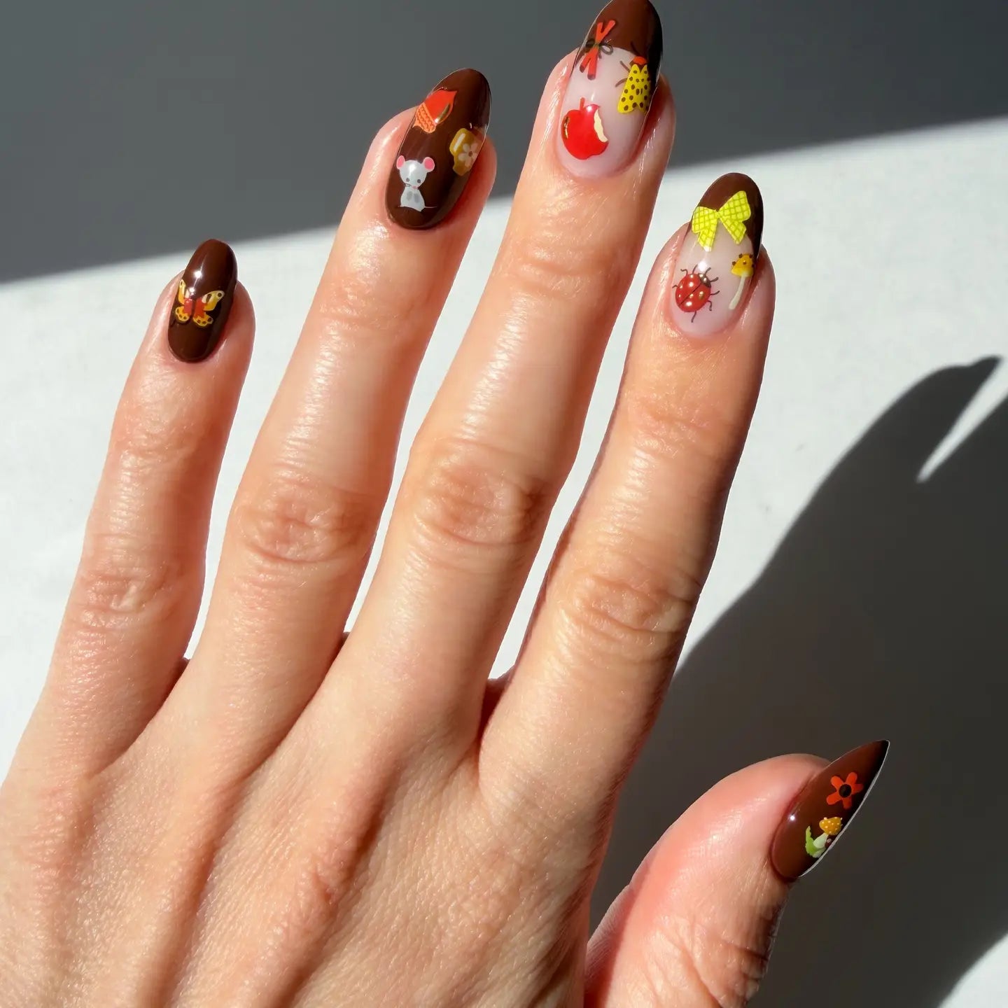 Cinnamon Stick Nail Stickers