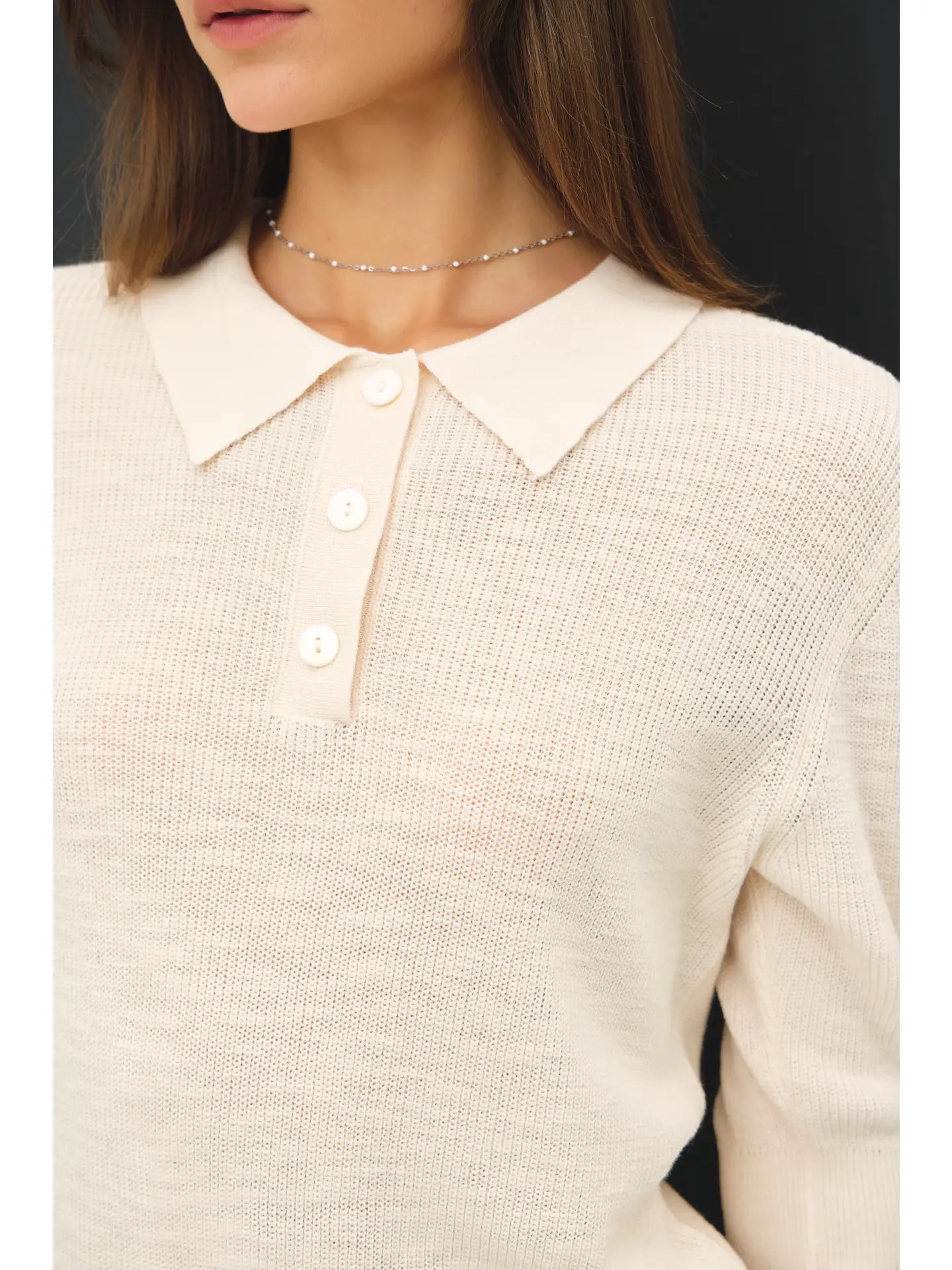 Collared Henley Sweater