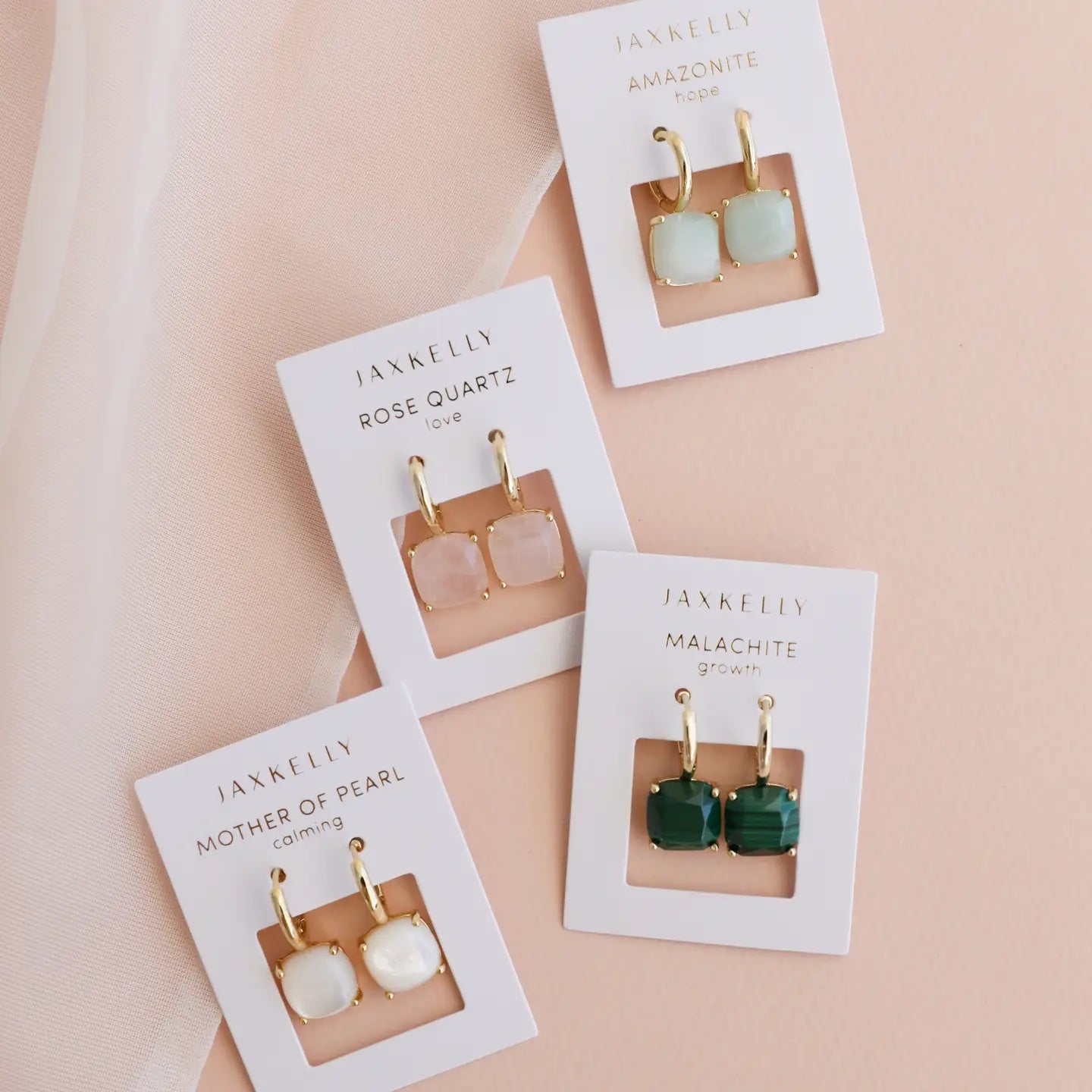 Amazonite Gemstone Mini Drop Earrings